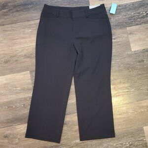 Women's New w/tags Christopher & Banks Dress Pants, Size 14P, Black, Pockets,